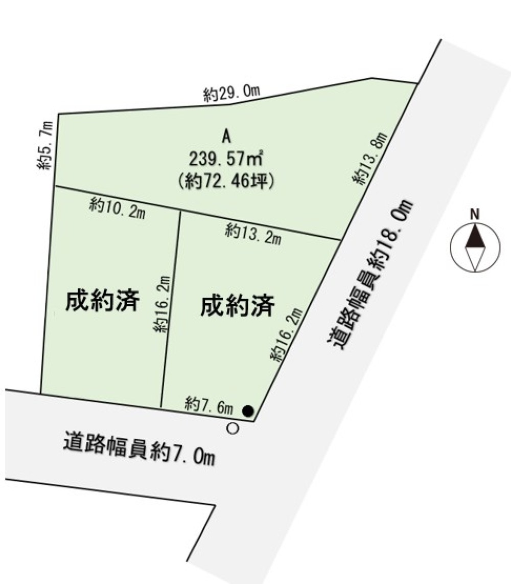 西尾市伊藤町第Ⅱ期　全3区画　A区画 画像1