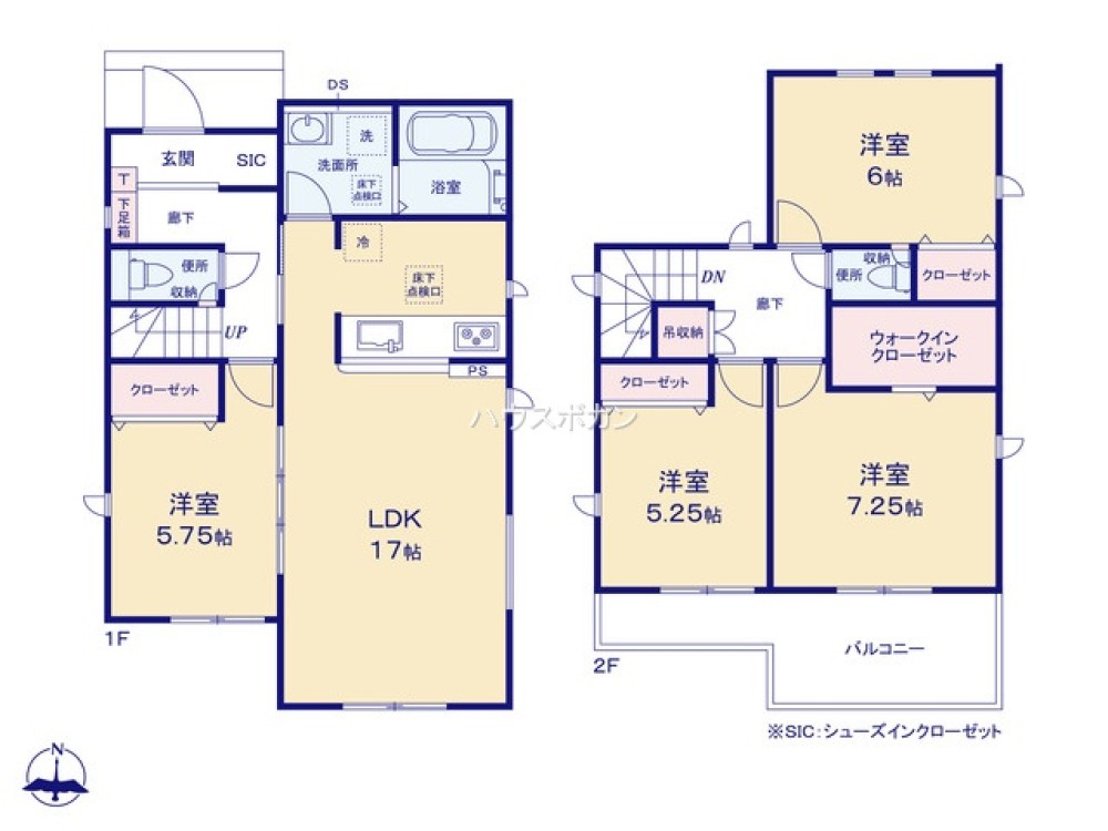 あま市甚目寺　3期　全2棟　1号地 画像4