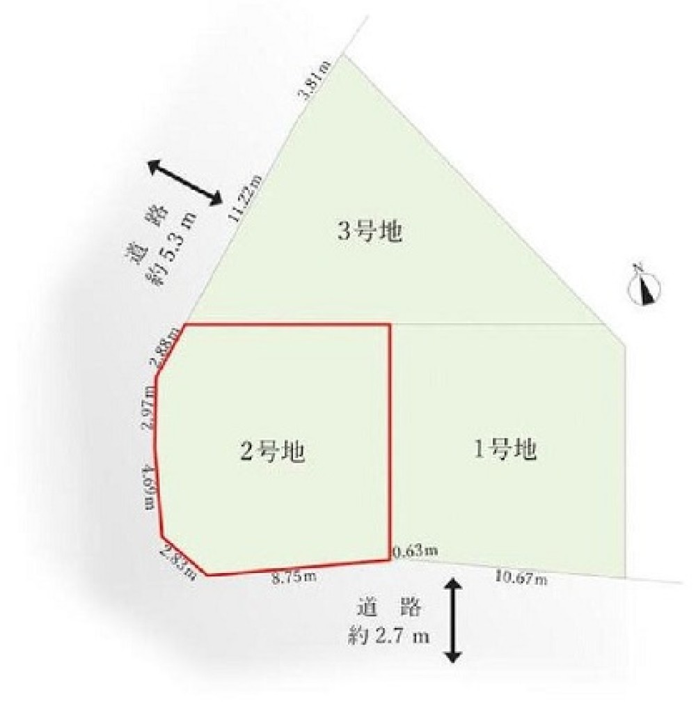 名古屋市瑞穂区井戸田町　全3区画　2号地 画像1