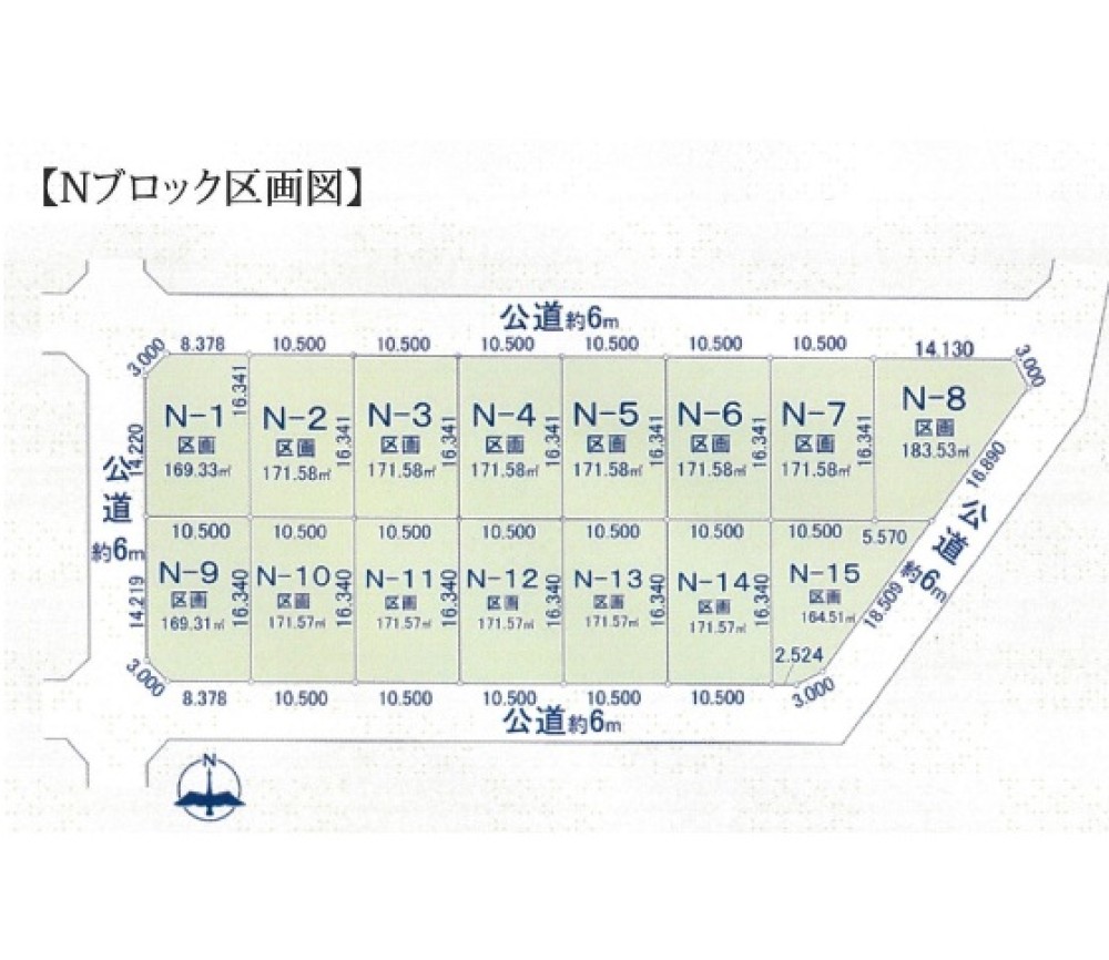 豊田市西中山町　全17区画　N-3区画 画像1