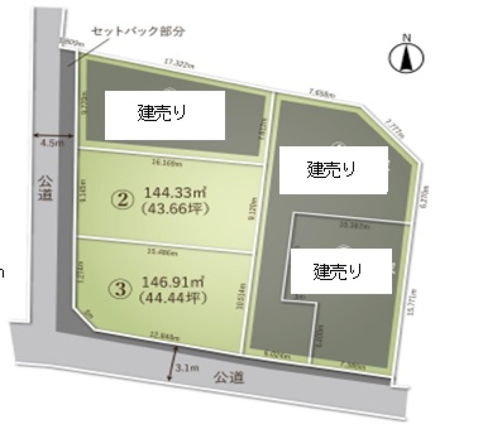 知多市新舞子　全2区画　3号地 画像1