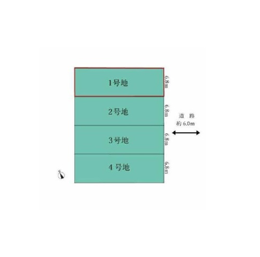 長久手市上川原　全4区画　1号地 画像1