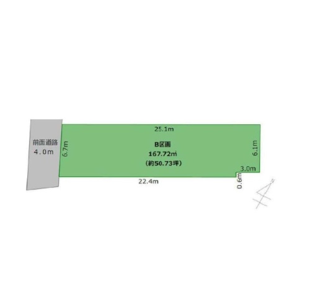 名古屋市北区山田四丁目　全2区画　B区画 画像1
