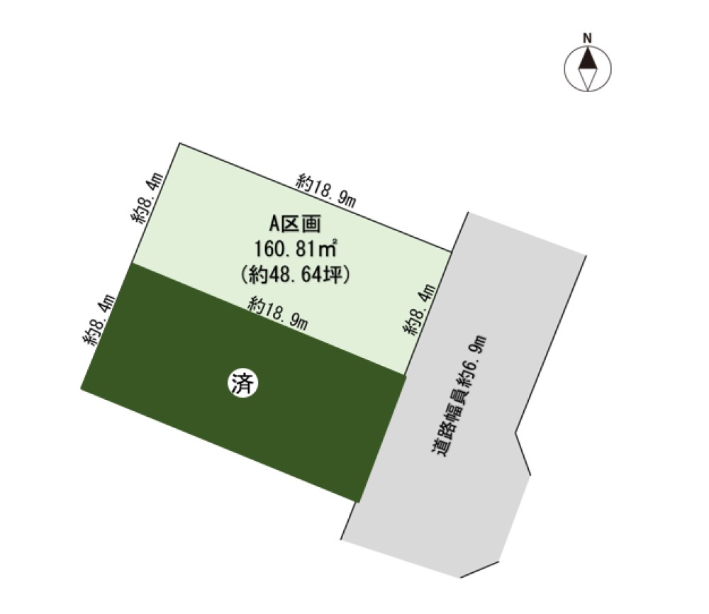 西尾市戸ケ崎　第Ⅲ期　全2区画　A区画 画像1