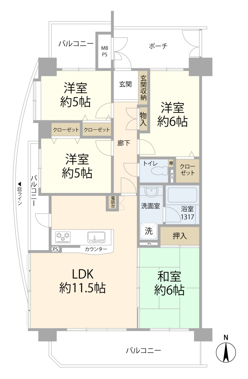 ライオンズガーデン荒尾町 画像9