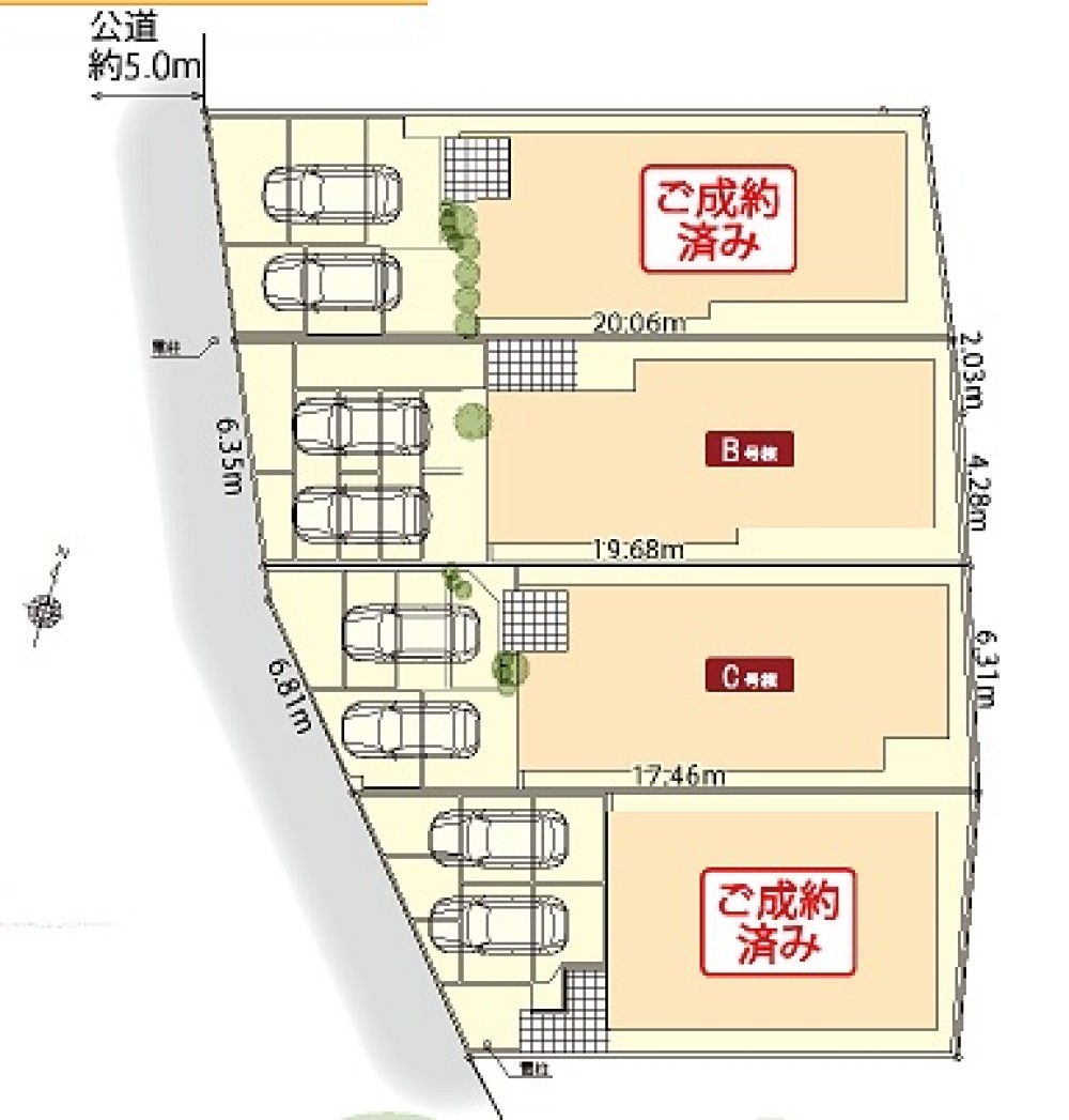 刈谷市重原本町　全4棟　C棟 画像1