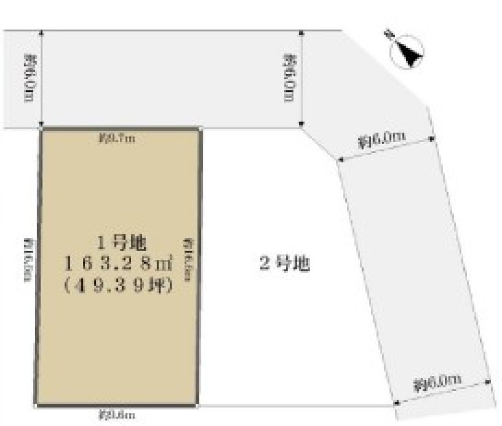 岡崎市細川町　全2区画　1号地 画像1