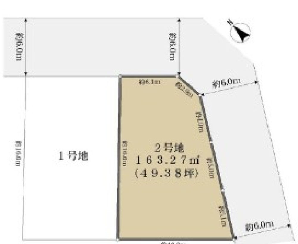 岡崎市細川町　全2区画　2号地 画像1