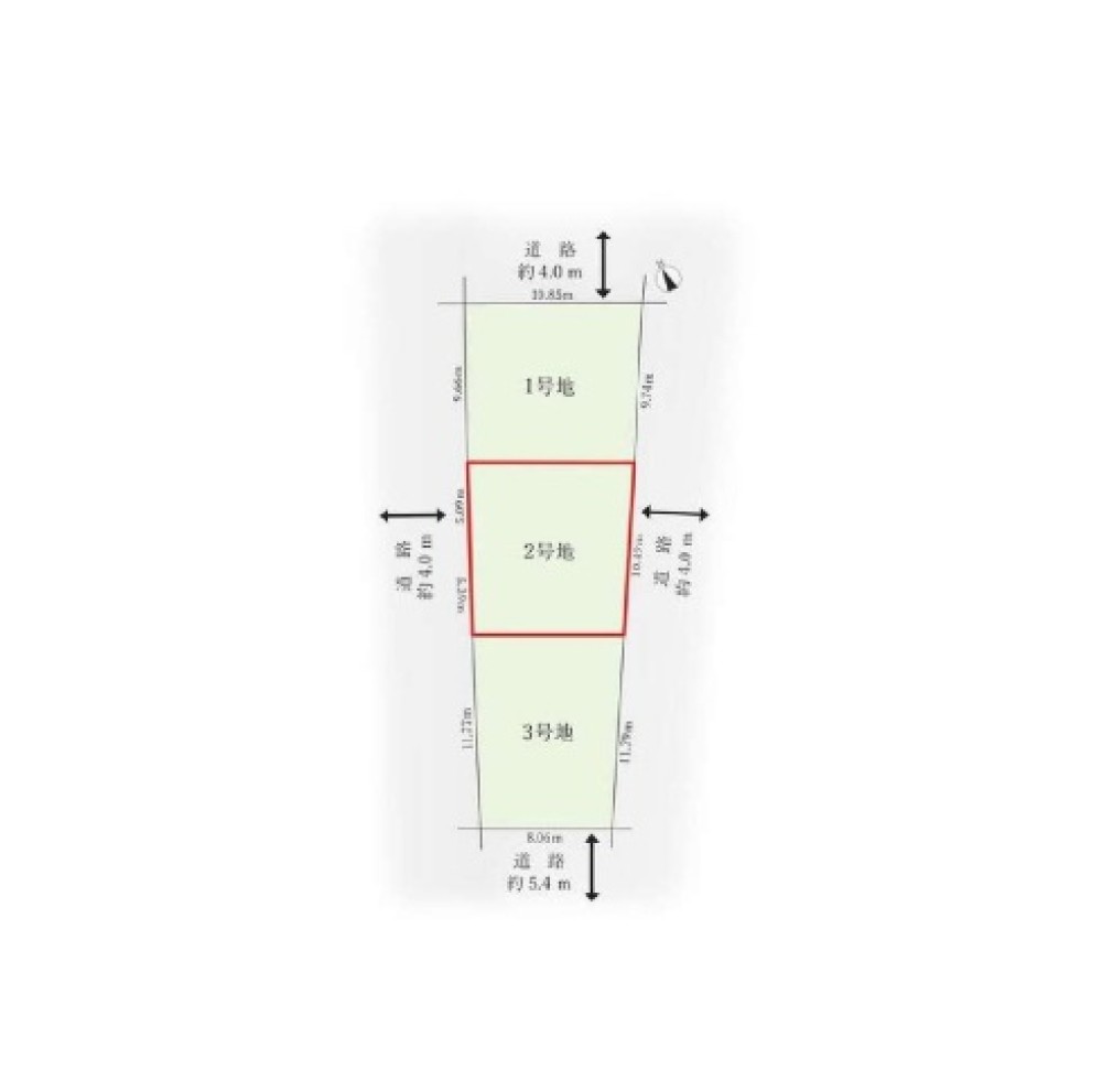 名古屋市昭和区北山町　全3区画　2号地 画像1