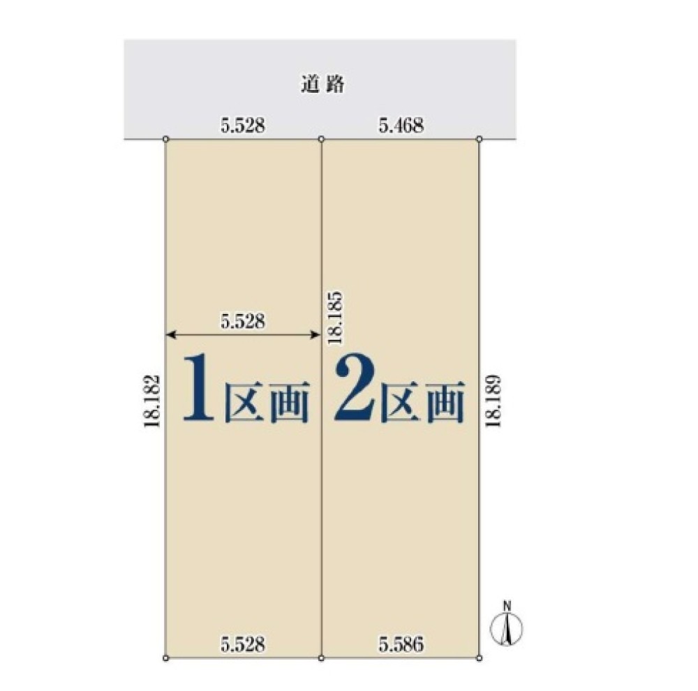 名古屋市西区貝田町　全2区画　2区画 画像1