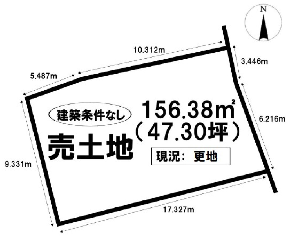 豊川市下長山町西道貝津　全3区画　1号地 画像1