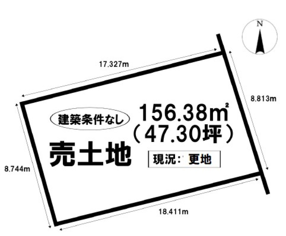 豊川市下長山町西道貝津　全3区画　2号地 画像1