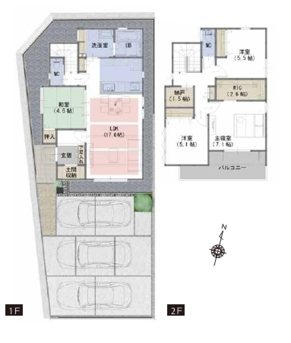 名古屋市緑区小坂　2期　限定2棟　A号棟 画像2