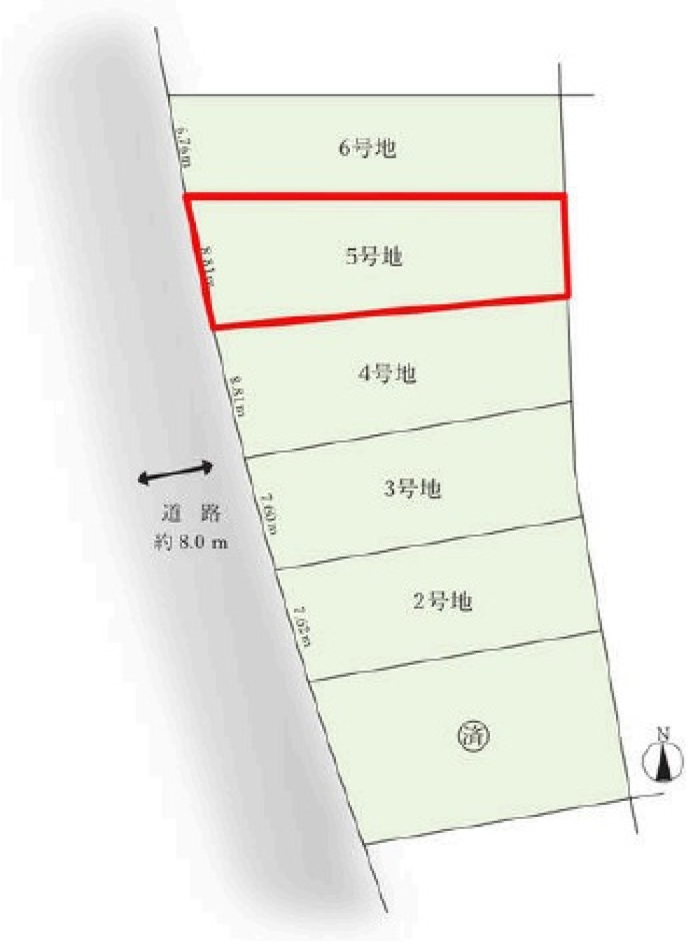 半田市乙川向田町一丁目　全6区画　5号地 画像1
