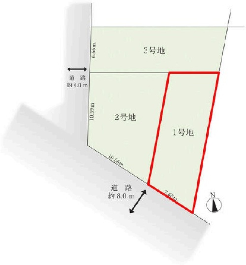 半田市亀崎高根町八丁目　全3区画　1号地 画像1