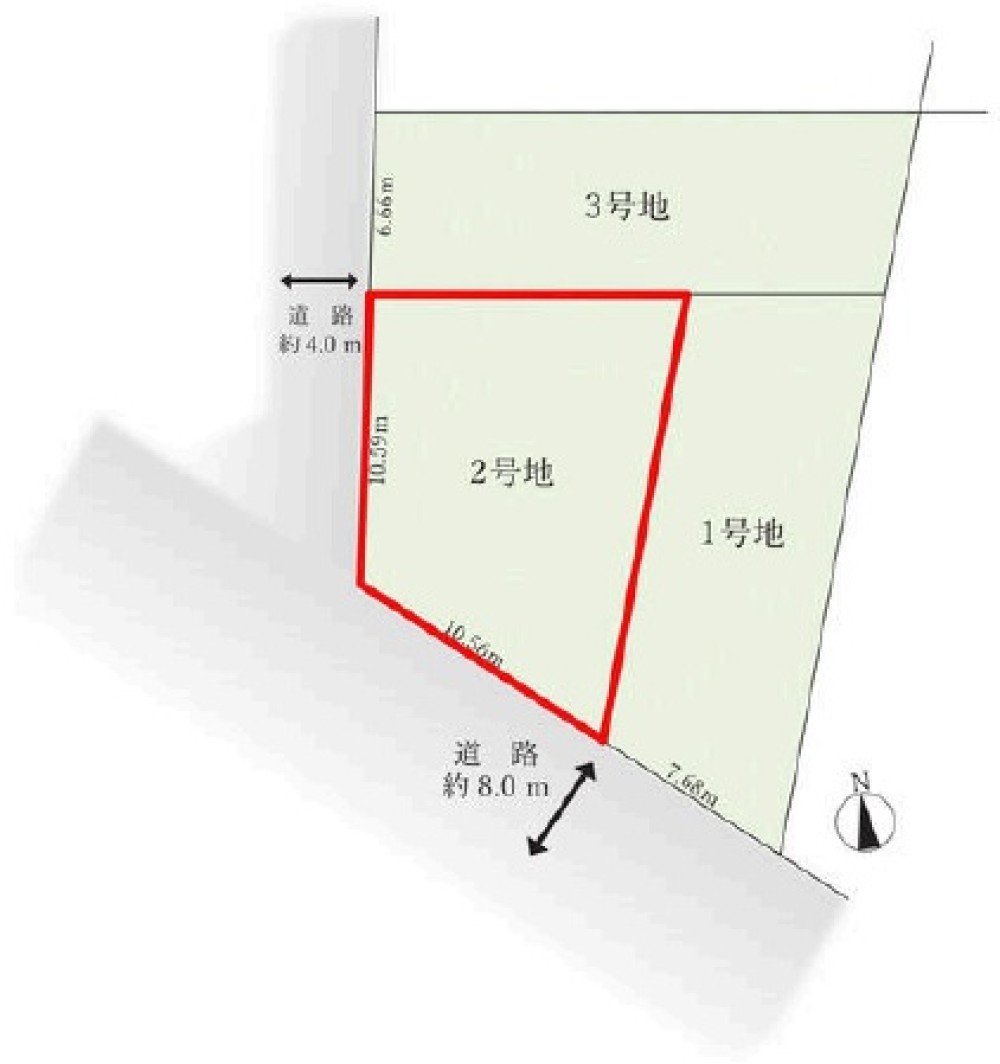 半田市亀崎高根町八丁目　全3区画　2号地 画像1
