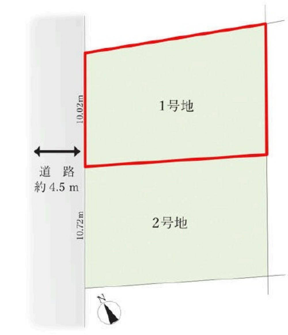 半田市白山町四丁目　全2区画　1号地 画像1