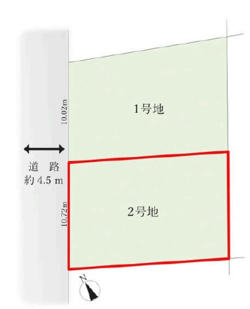 半田市白山町四丁目　全2区画　2号地 画像1