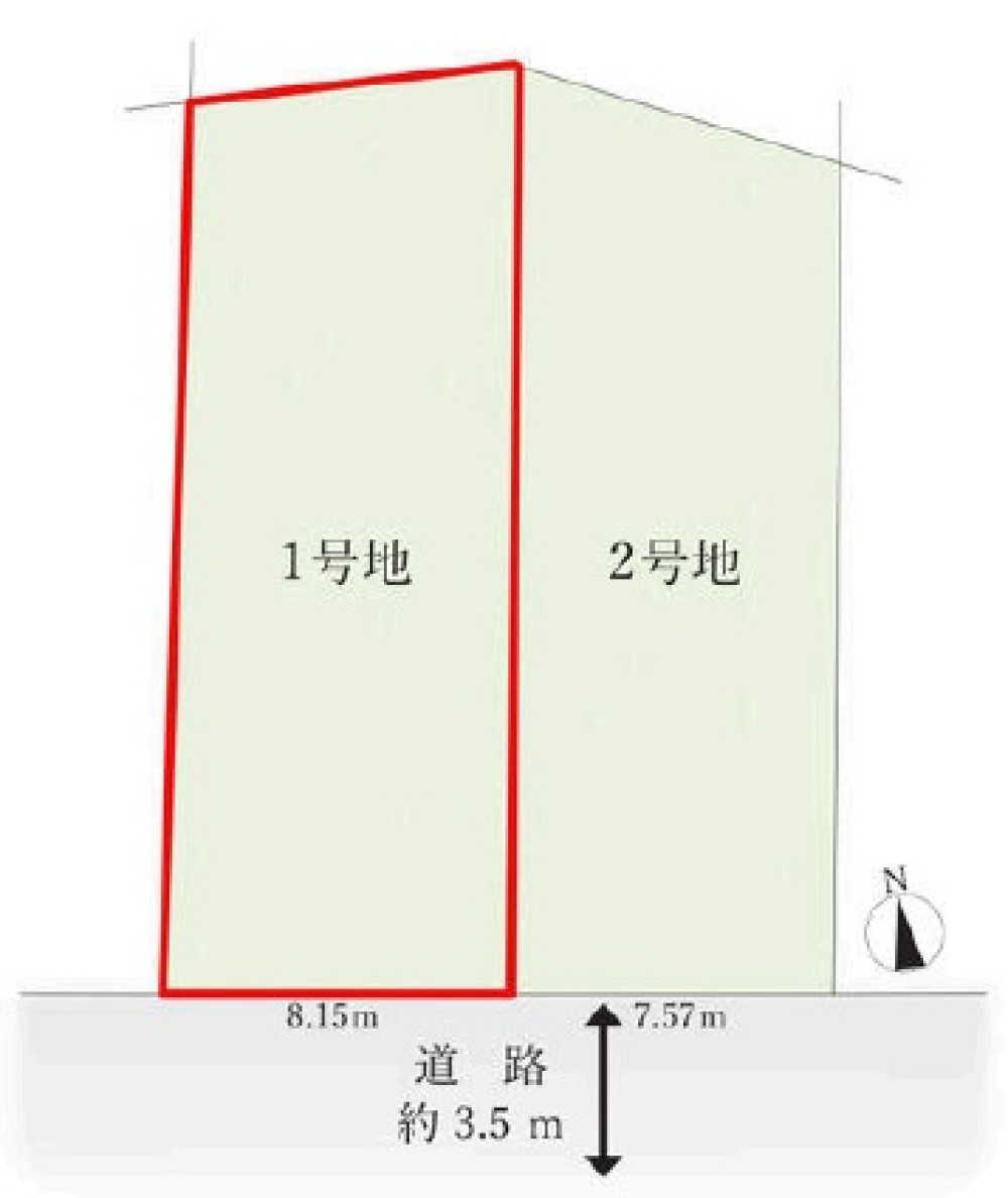 知多郡武豊町字上ケ　全2区画　1号地 画像1