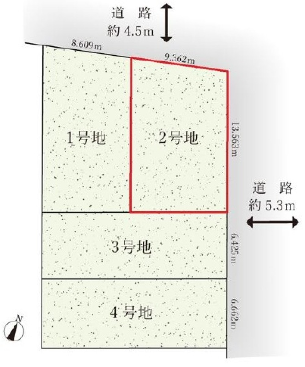 一宮市大和町妙興寺字八町　全4区画　2号地 画像1