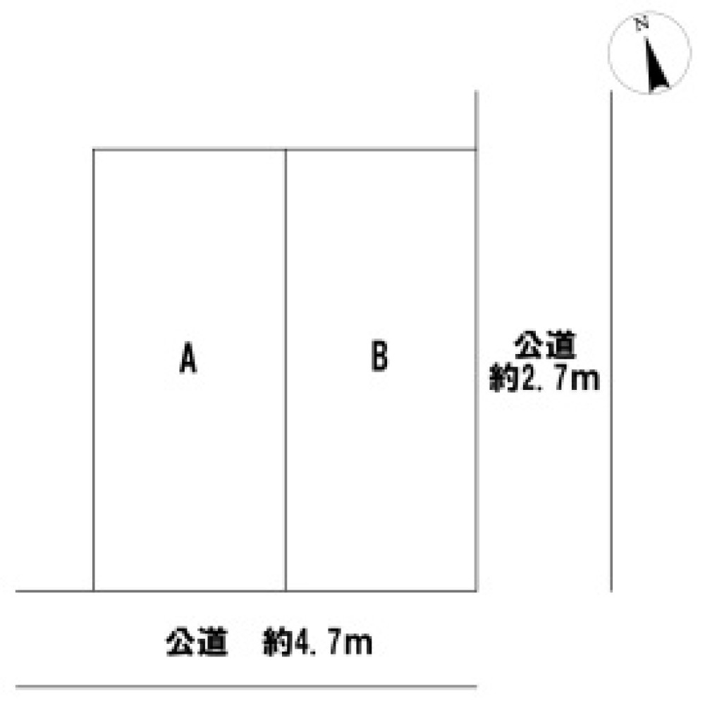 一宮市北方町北方字中土取　全2区画　B区画 画像1