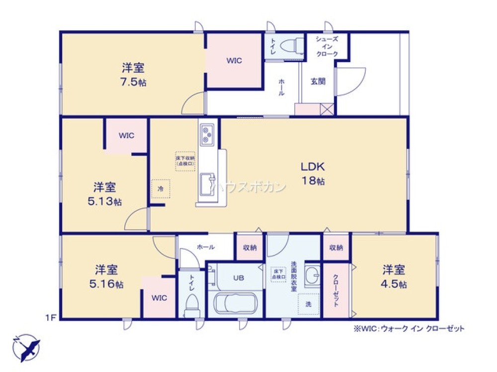 動線がシンプルで暮らしやすい平屋住宅です♪