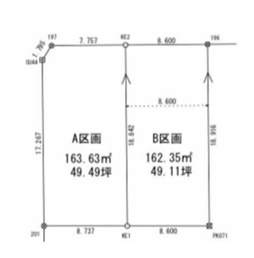 江南市飛高町　全2区画　B号地 画像1