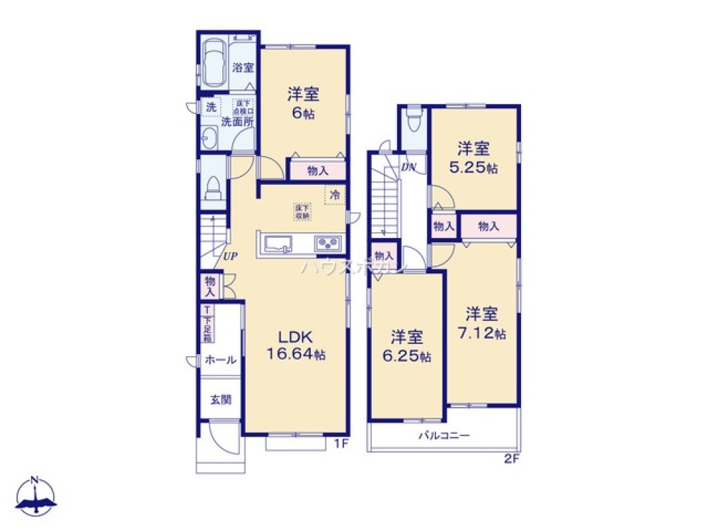全居室収納豊富・ゆとりのある間取り
