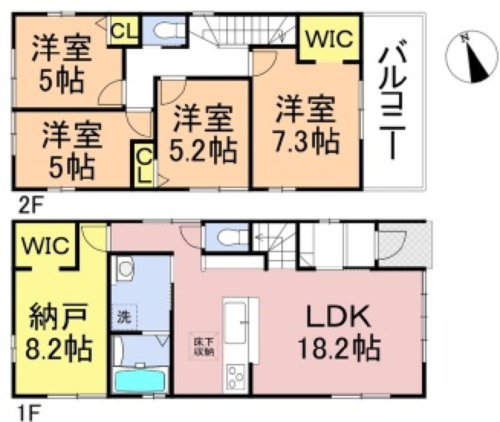 一宮市木曽川町里小牧　全3棟　1号棟 画像2