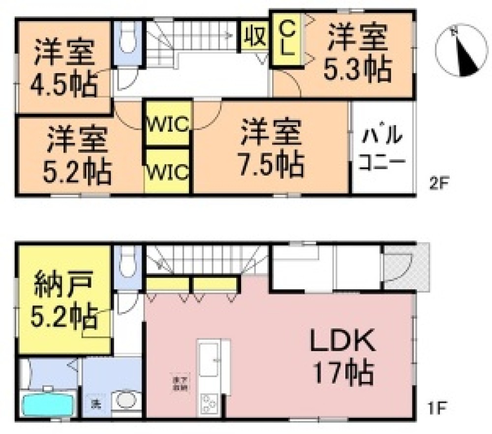 一宮市木曽川町里小牧　全3棟　2号棟 画像2