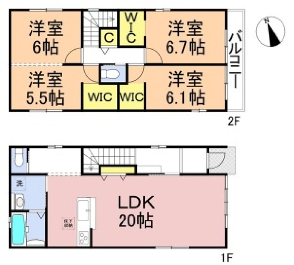 一宮市木曽川町里小牧　全3棟　3号棟 画像2