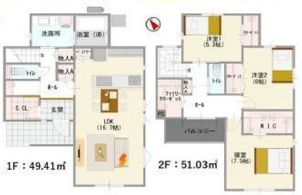 高浜市向山町　第3　全2棟　2号棟 画像2