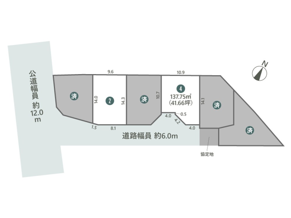 知立市新林町　全6区画　2号地 画像2