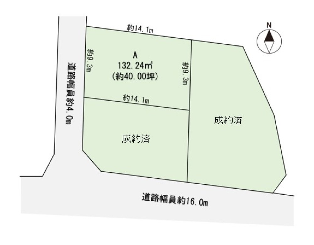 常滑市小倉町　全3区画　A区画 画像4