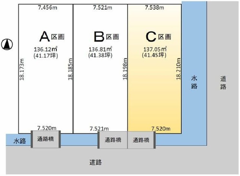あま市新居屋大日　全3区画　C区画 画像1