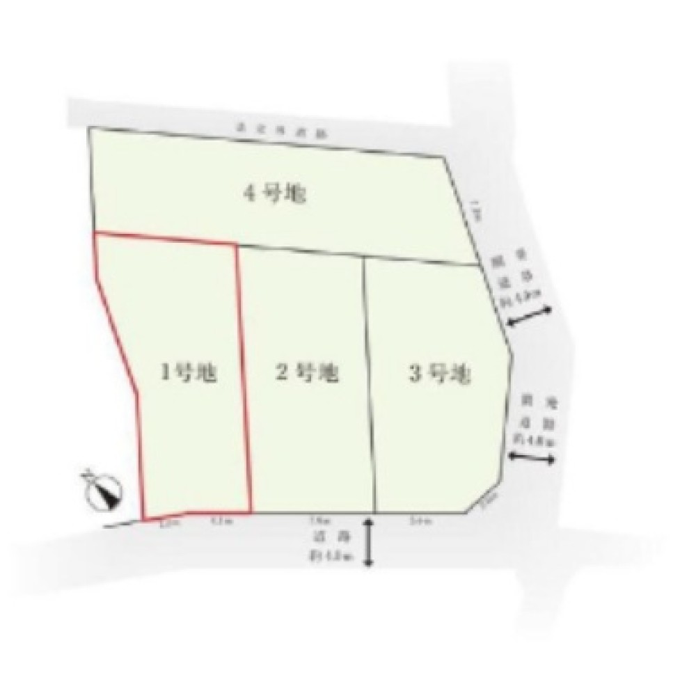 豊田市上野町　全4区画　1号地 画像1