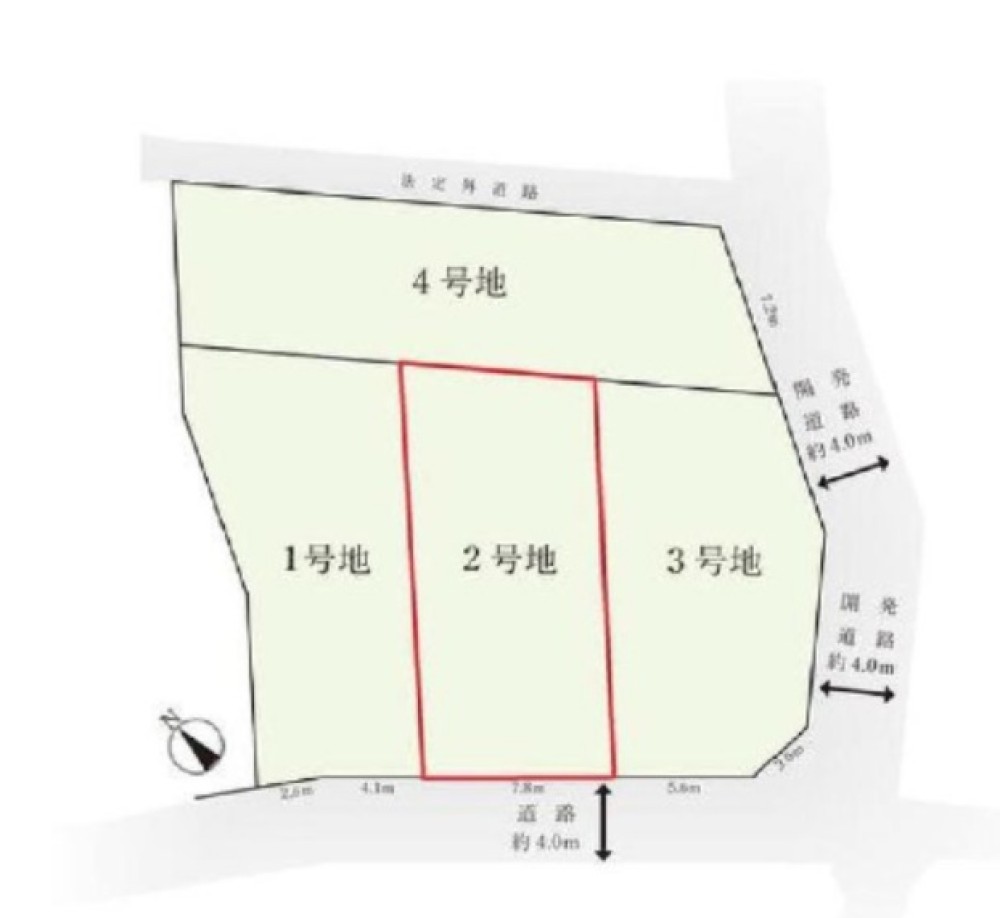 豊田市上野町　全4区画　2号地 画像1