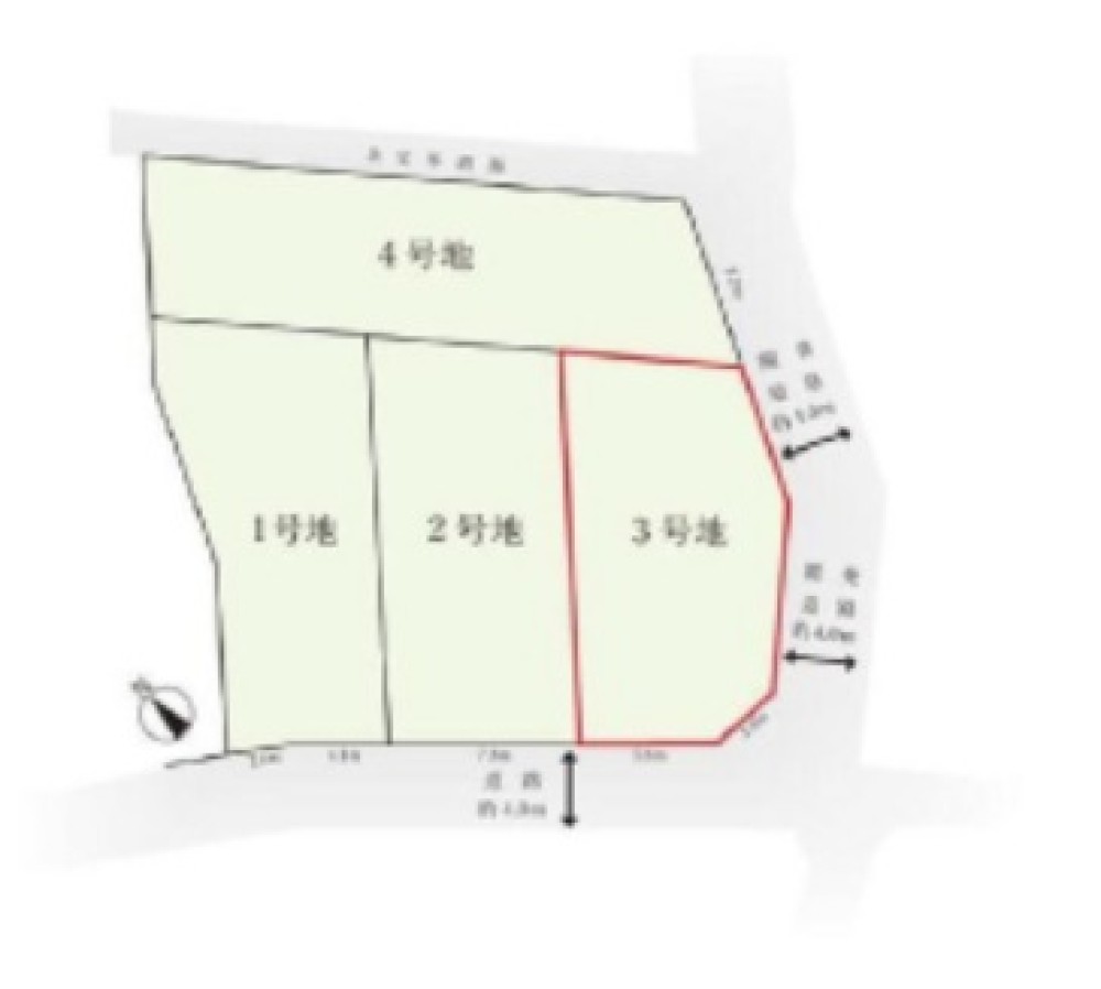 豊田市上野町　全4区画　3号地 画像1