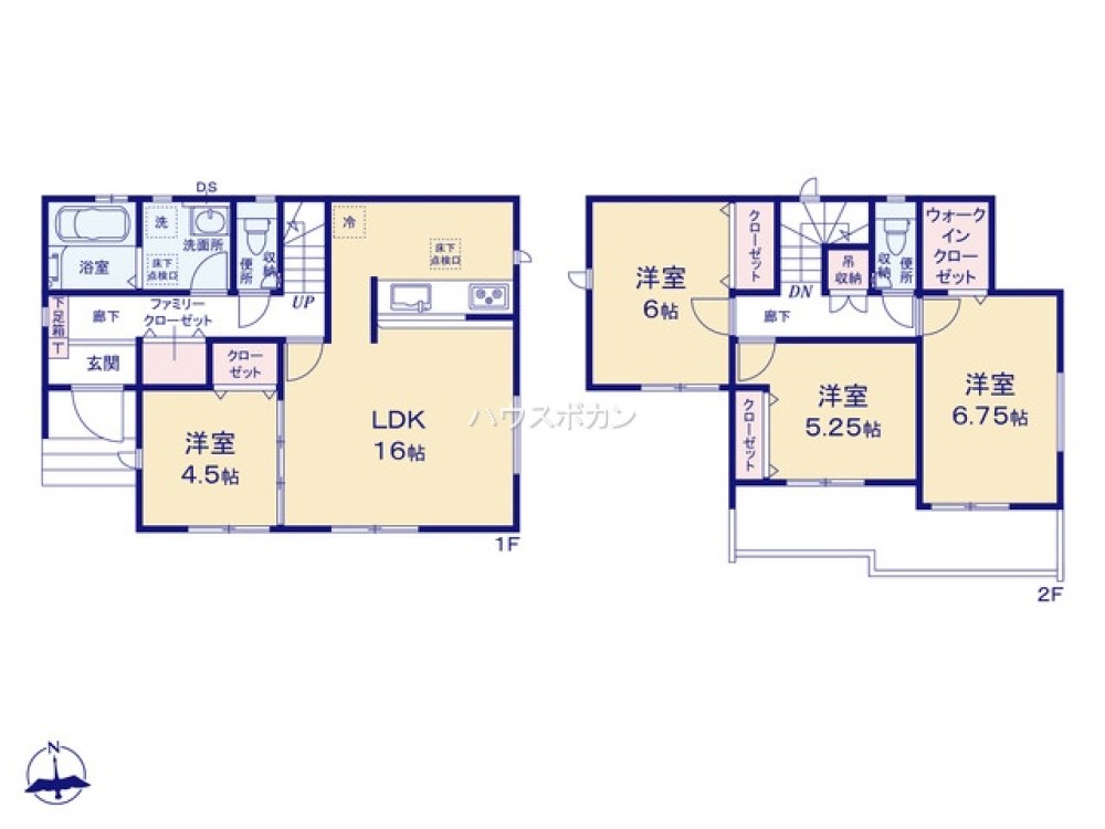 全居室収納豊富・ゆとりのある間取り◎