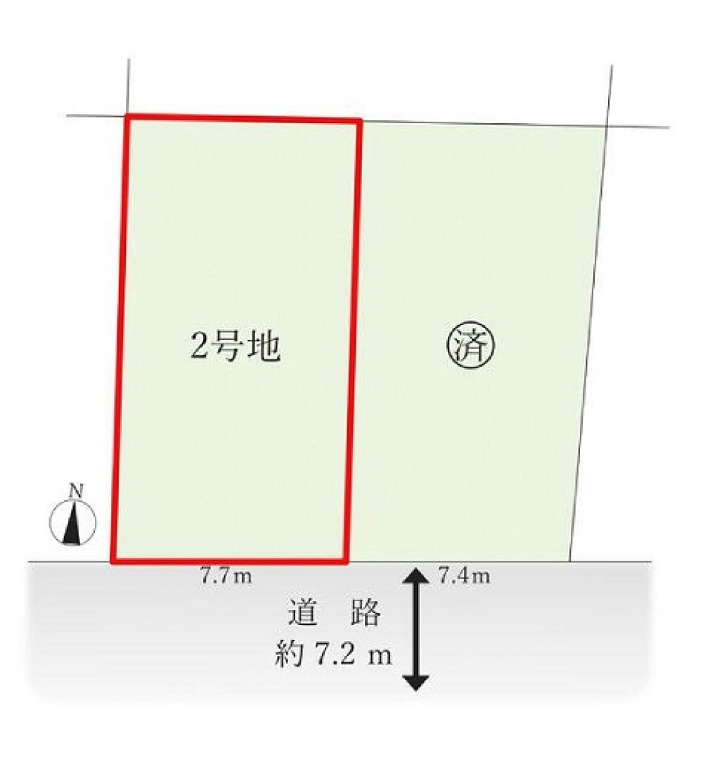 名古屋市瑞穂区中山町　全2区画　2号地 画像1