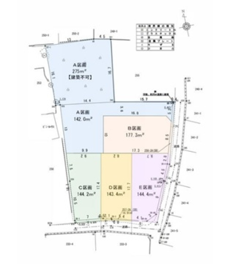 春日井市牛山町間内　全5区画　E区画 画像1