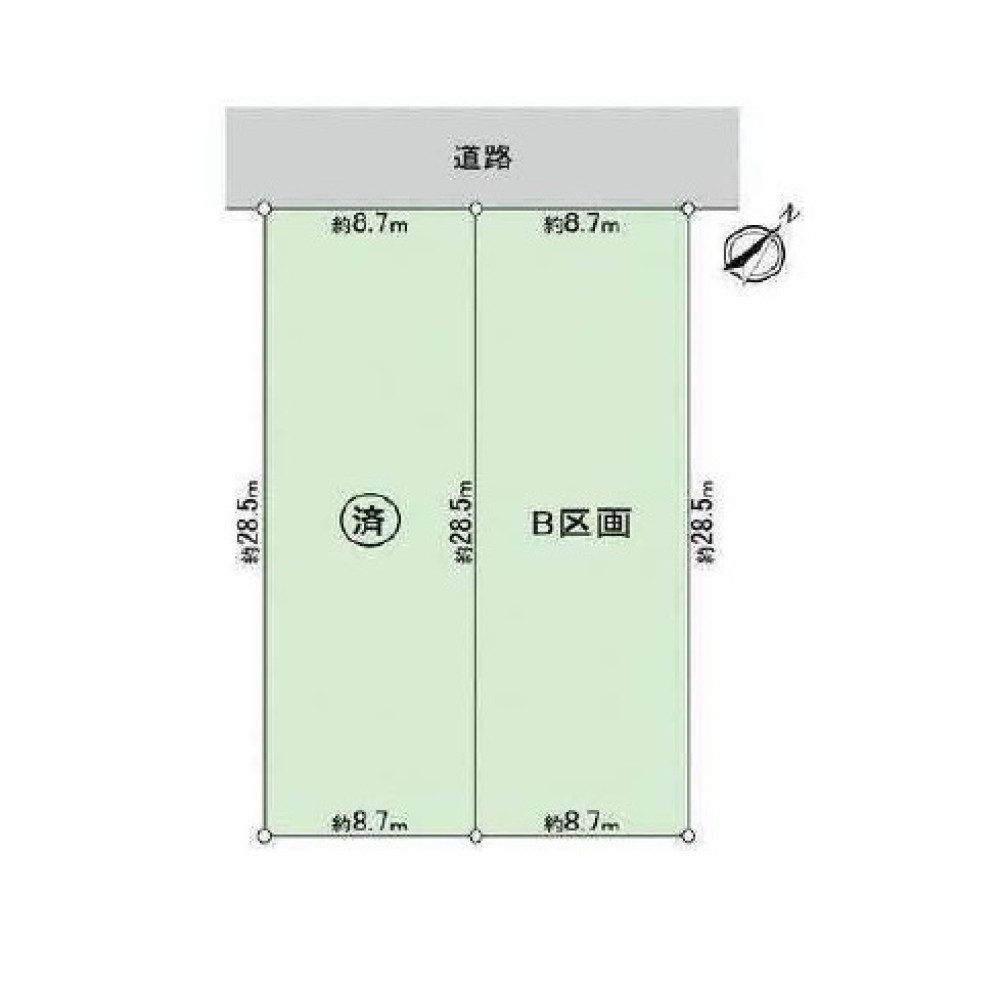 名古屋市名東区上菅一丁目　全2区画　B区画 画像1