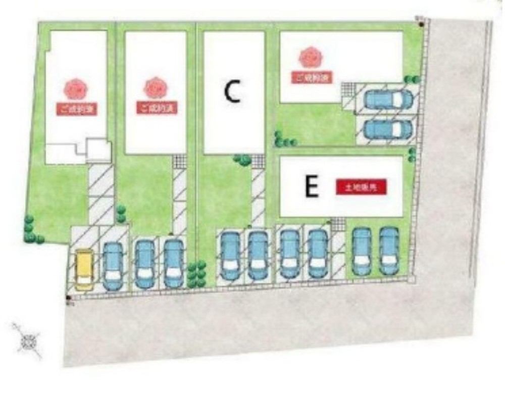 江南市上奈良町錦　全5区画　E区画 画像1