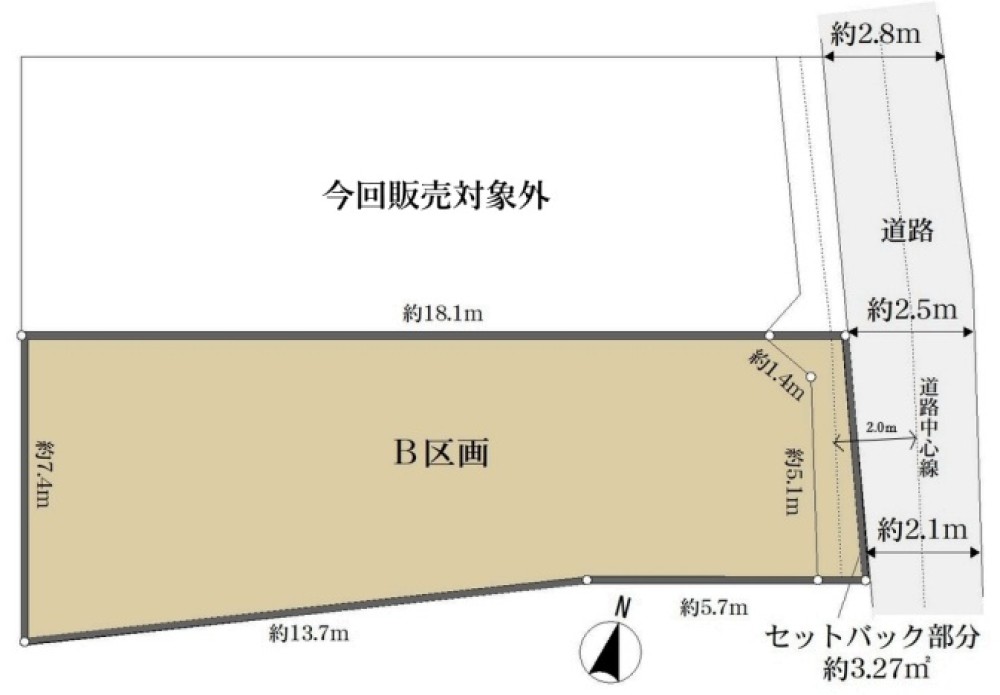 名古屋市中村区下中村町四丁目　全2区画　B区画 画像1