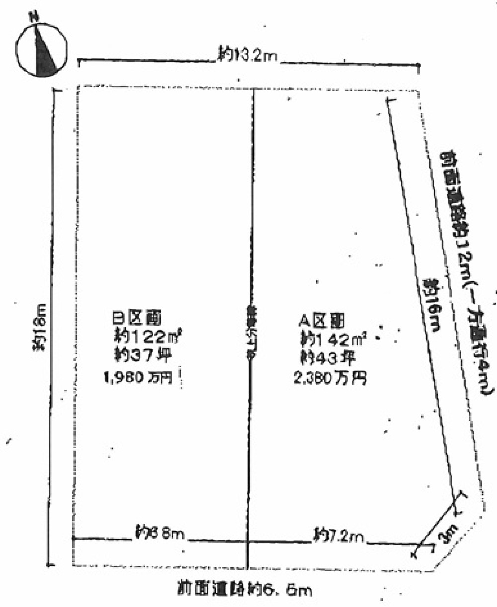 名古屋市中川区打出二丁目　全2区画　B区画 画像1