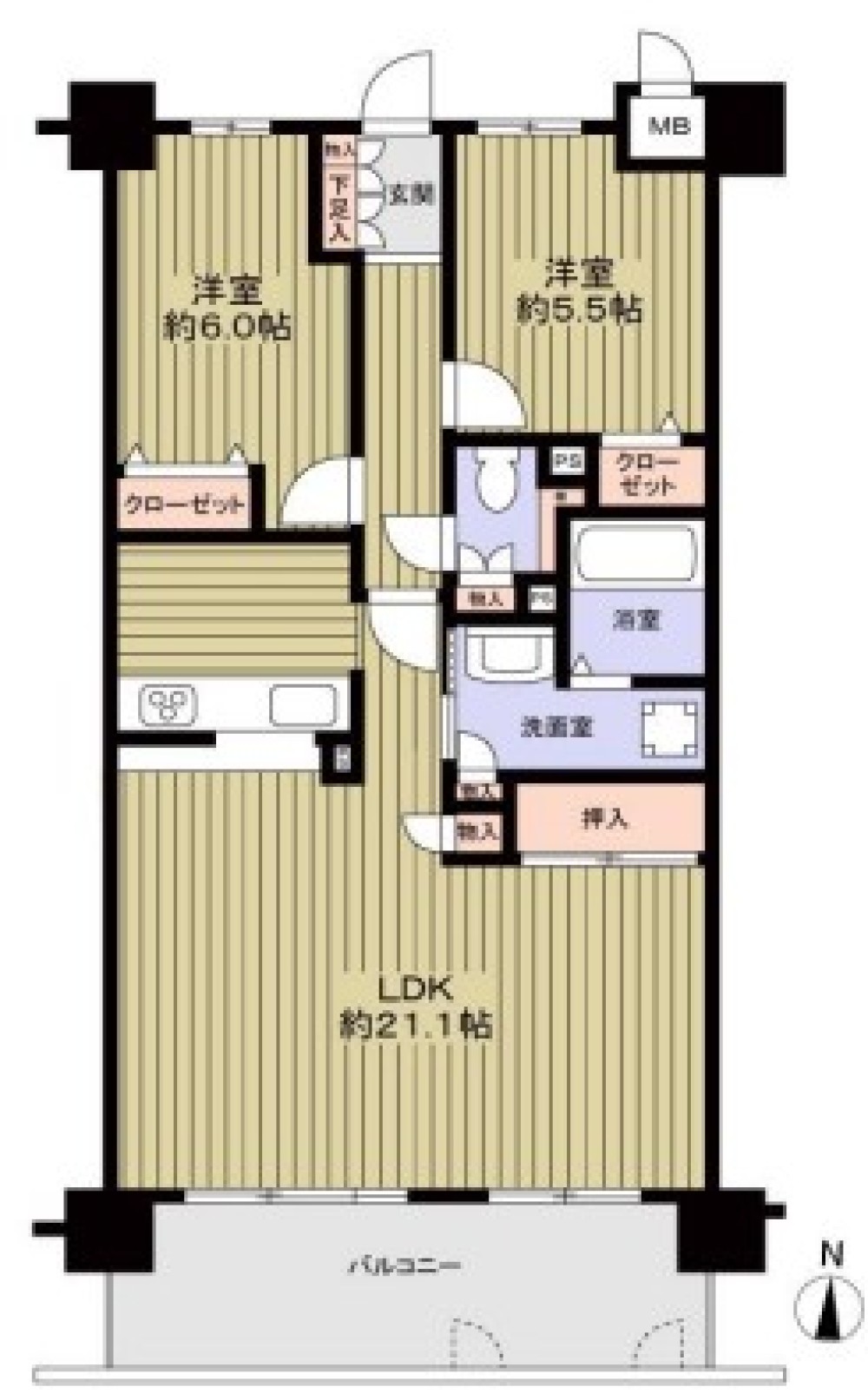 伏屋パークハイツ 画像1