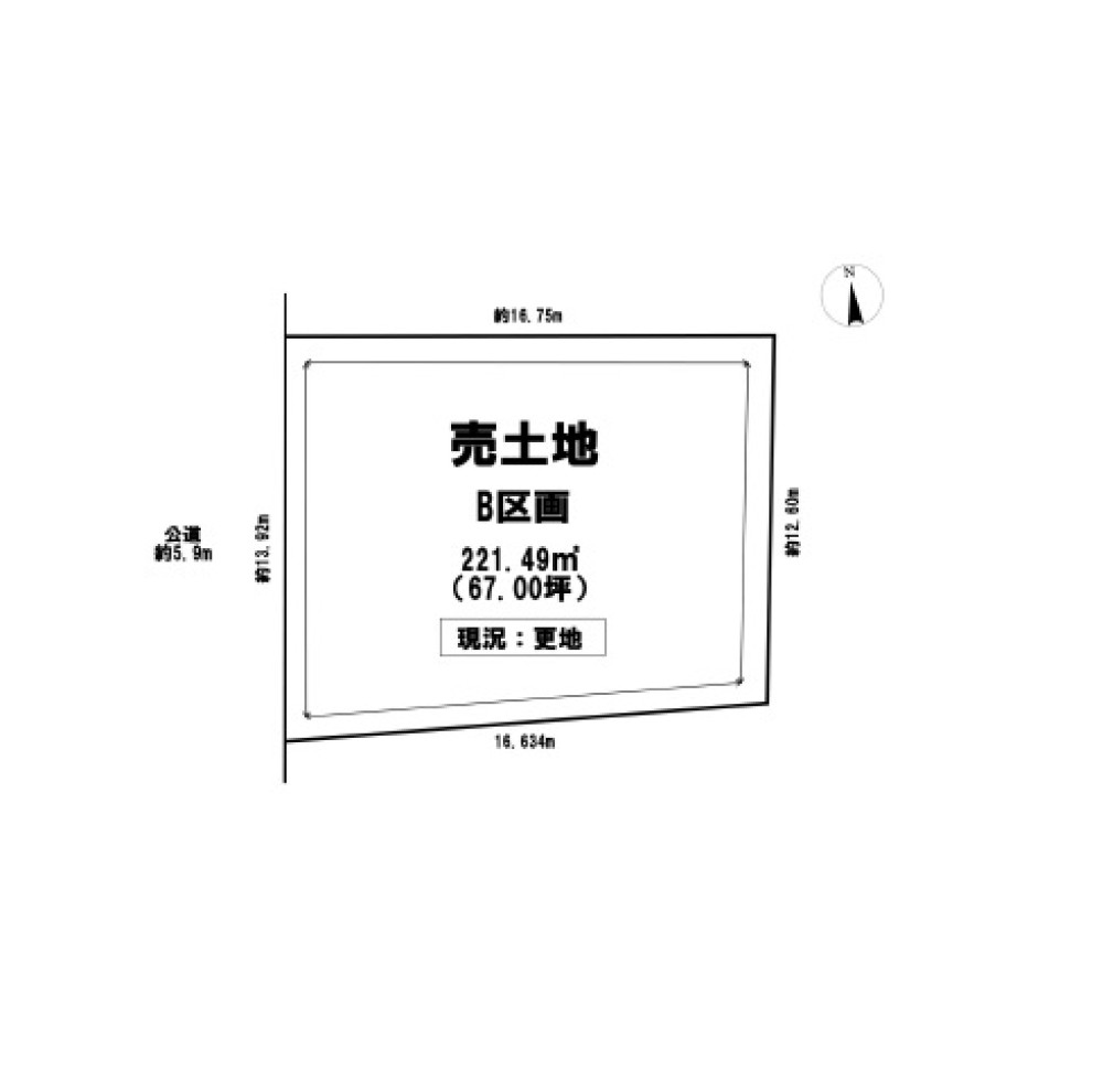 尾張旭市東大久手町　全2区画　B区画 画像1