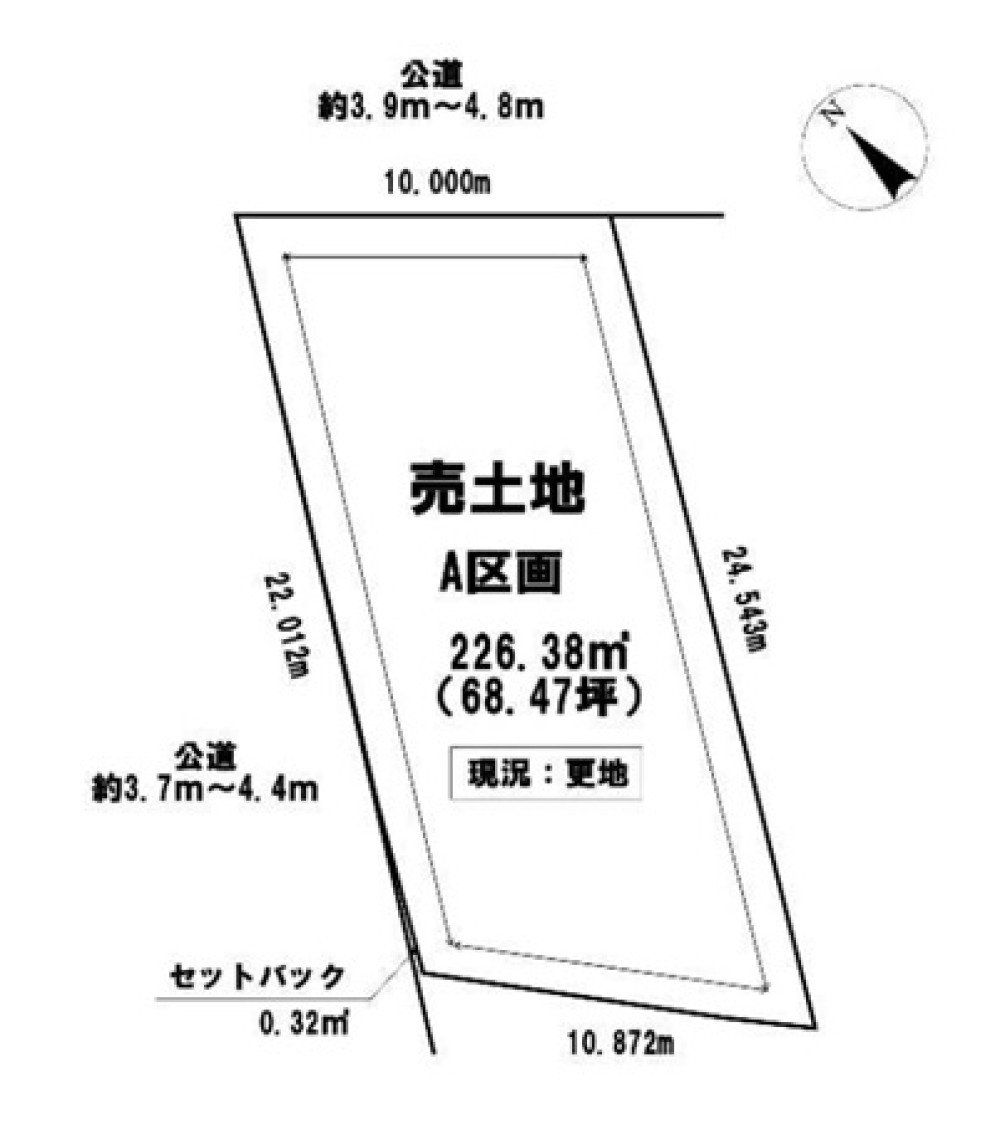 名古屋市守山区翠松園一丁目　全4区画　A区画 画像1