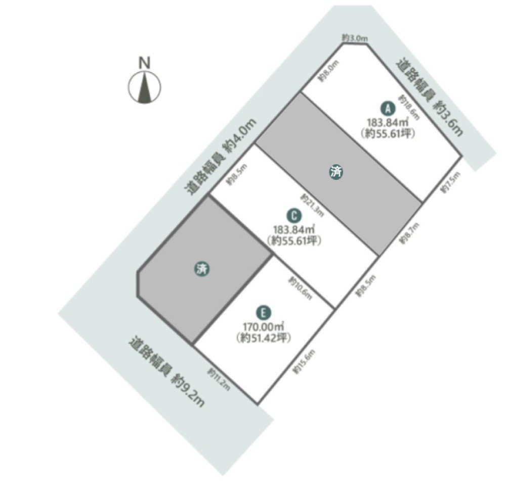 西尾市江原町　第Ⅱ期　全5区画　A区画 画像1