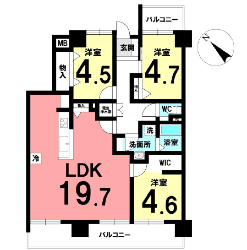 LDK広々19帖以上！